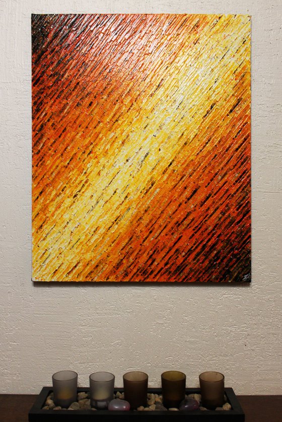 White orange knife texture