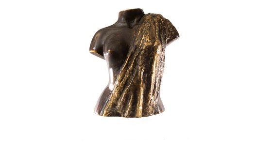 sculpture bronze female torso