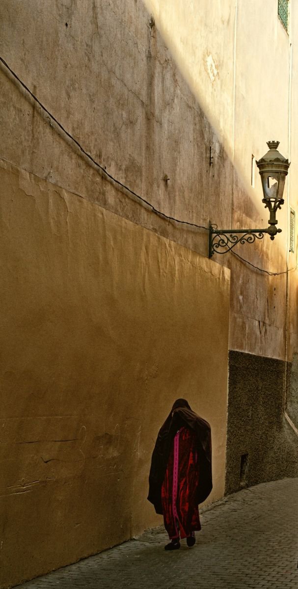 Photorealistic Cityscapes Photograph By Marc Ehrenbold, 16 X 40", Red City Secrets, Original Artwork