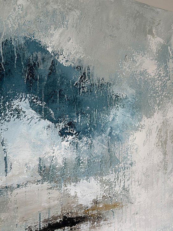 Silent Drift of Light-blue landscape