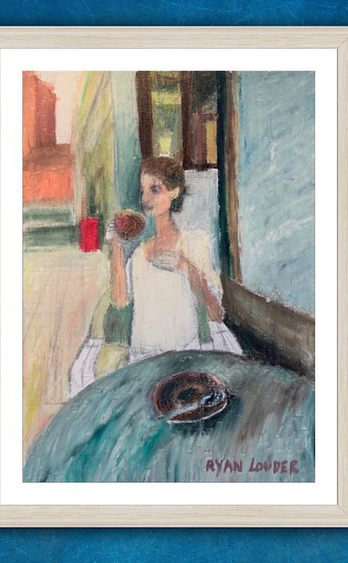 Coffee In Town On A Summers... by Ryan  Louder