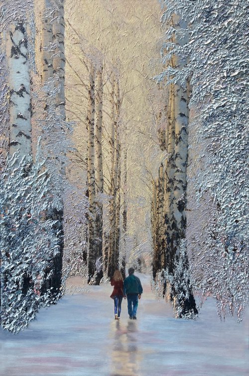 A Winter's Walk by Kenneth Halvorsen