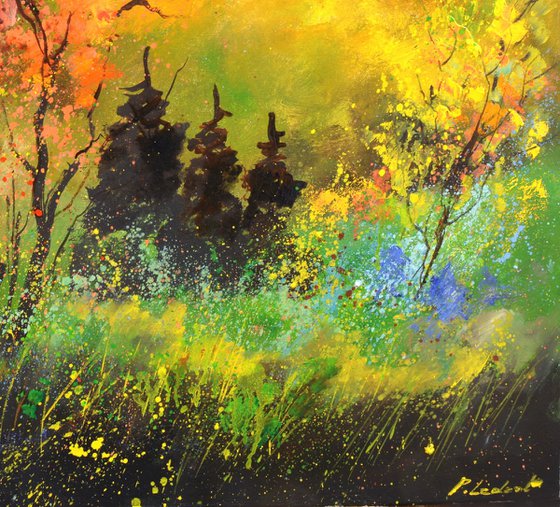 Orange tree in autumn