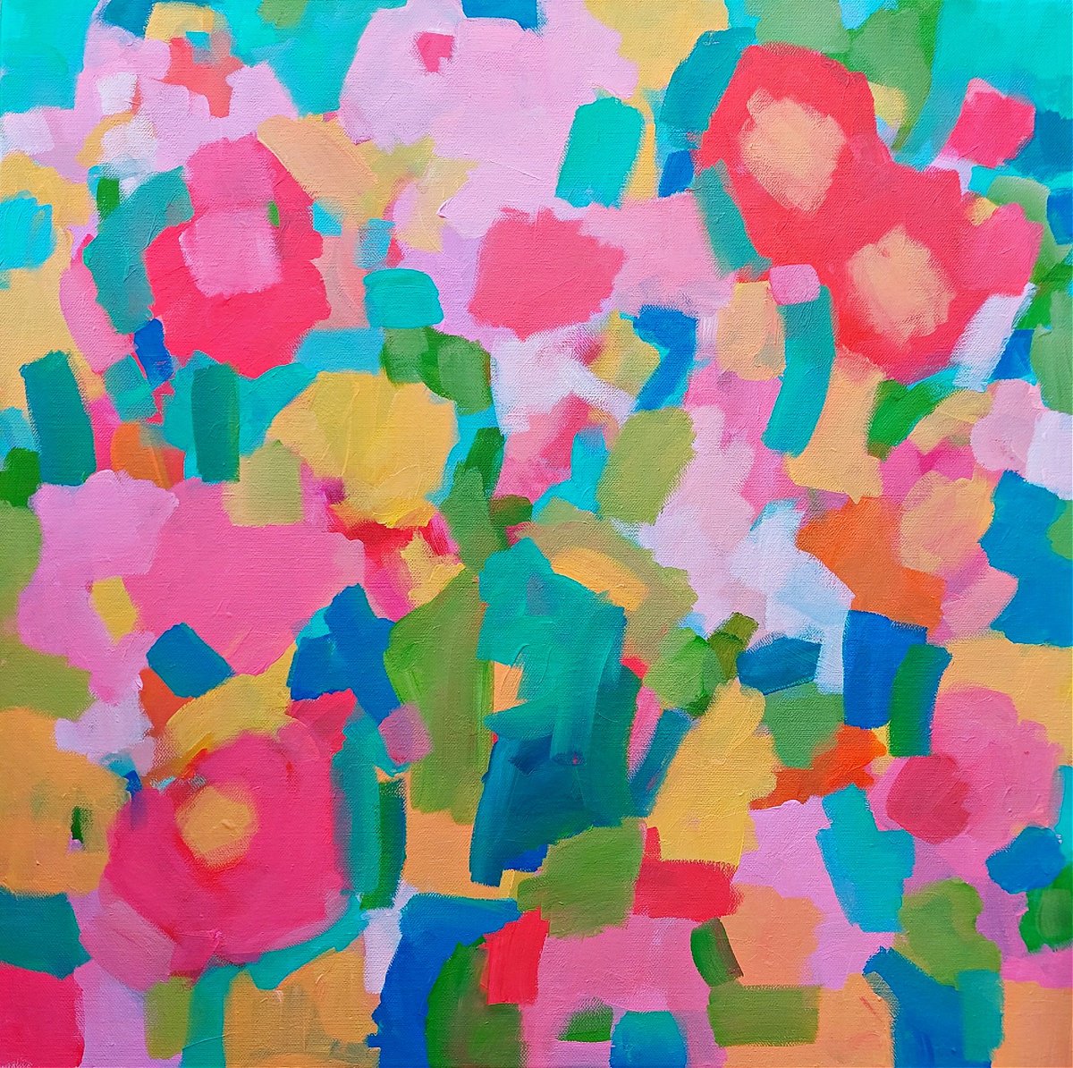 Abstract Summer Garden III by Jan Rippingham