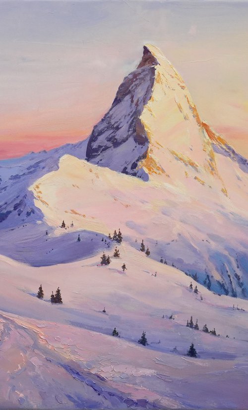 Winter day near the Matterhorn by Alisa Onipchenko-Cherniakovska
