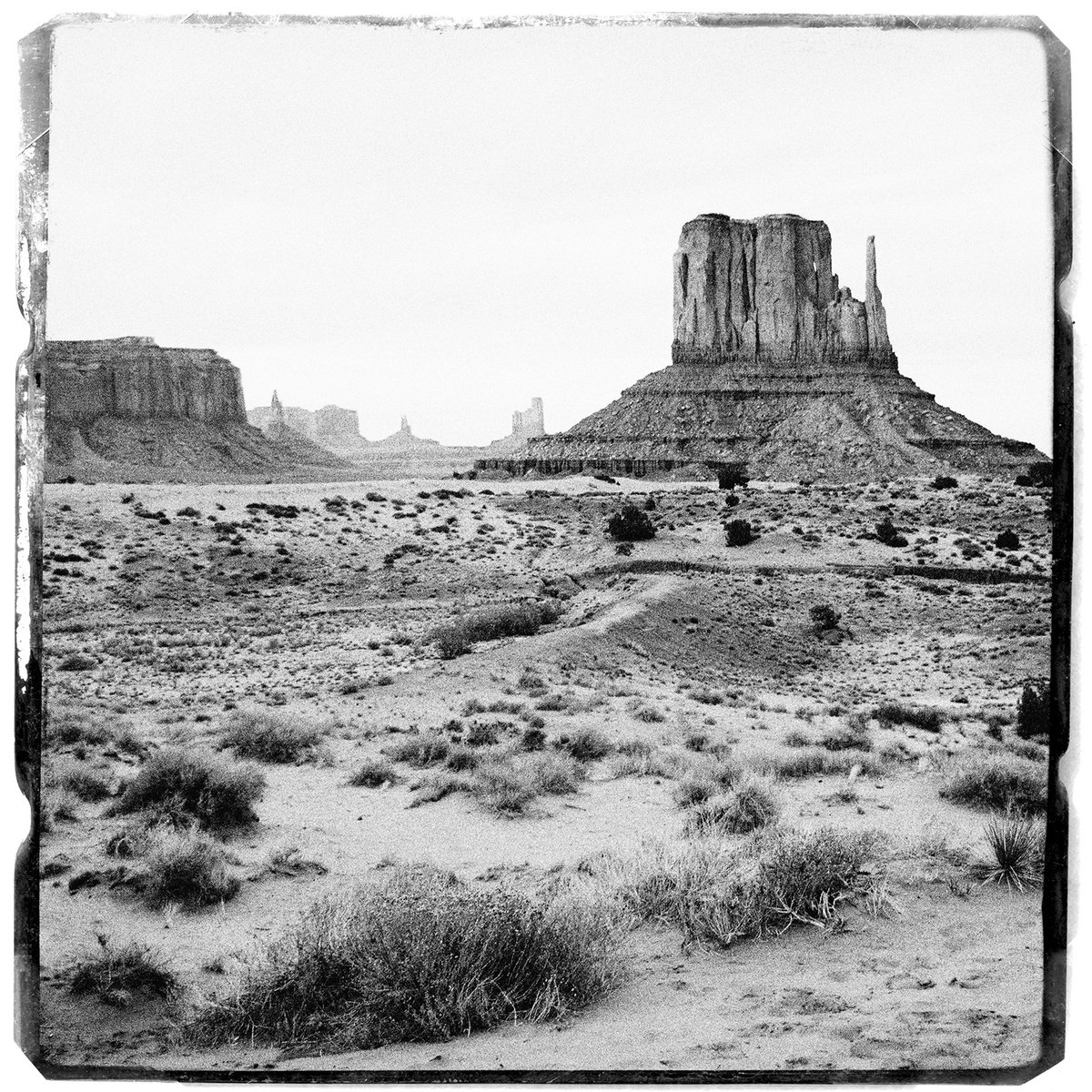 Photorealistic Landscape Photograph By Heike Bohnstengel, 12 X 12, Roadtrip, Monument Valley, Original Artwork