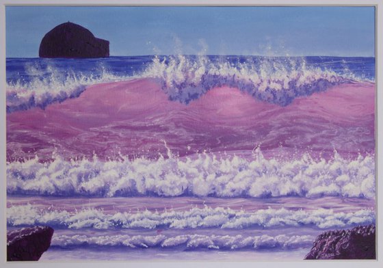 Lilac Fizz - unframed, waves