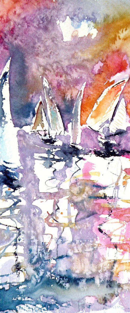 Sailboats resting by Kovács Anna Brigitta