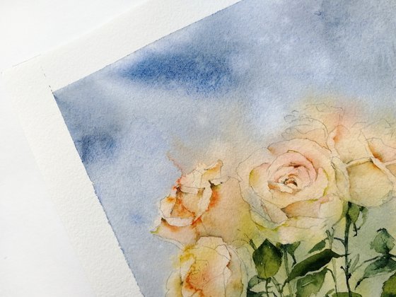 Roses painting