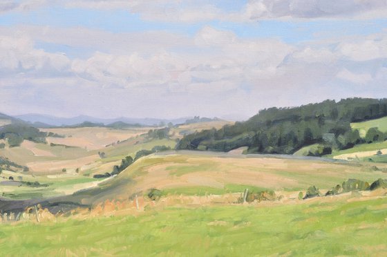 Summer light over the Velay Uplands