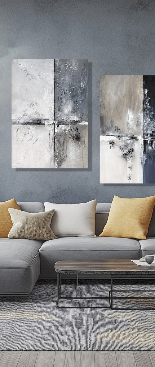 Ash and Midnight Diptych set by Tatiana Malinovscaia