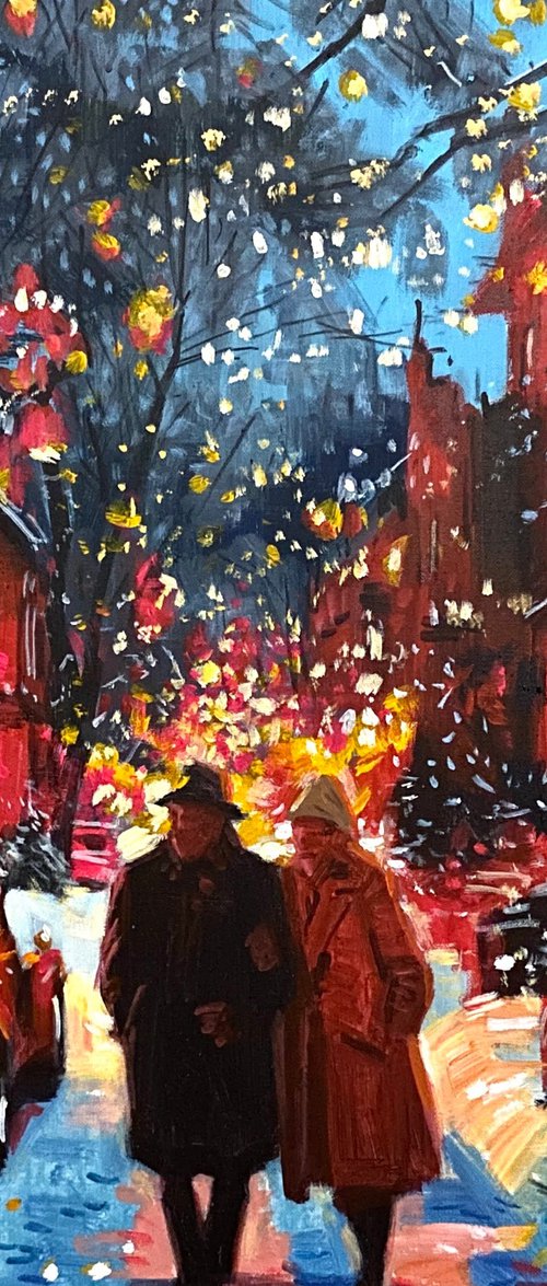 Warmth in a Snowy Night by Paul Cheng