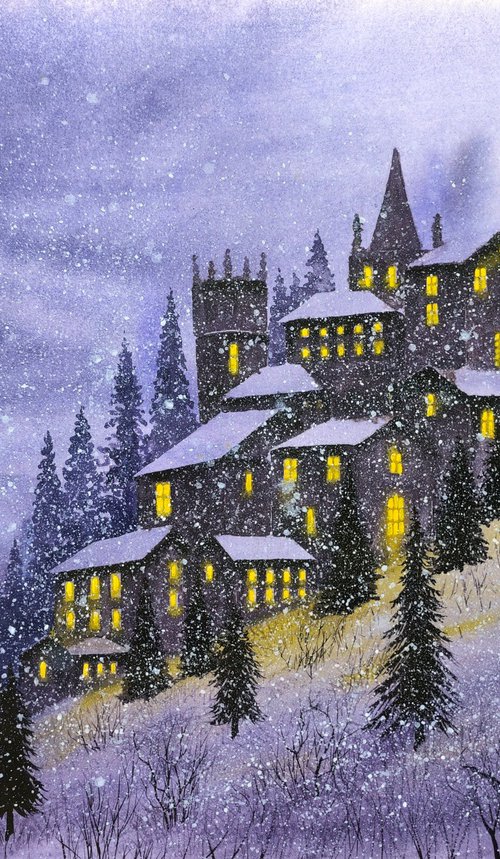 A fabulous evening in the mountains by Eugene Gorbachenko