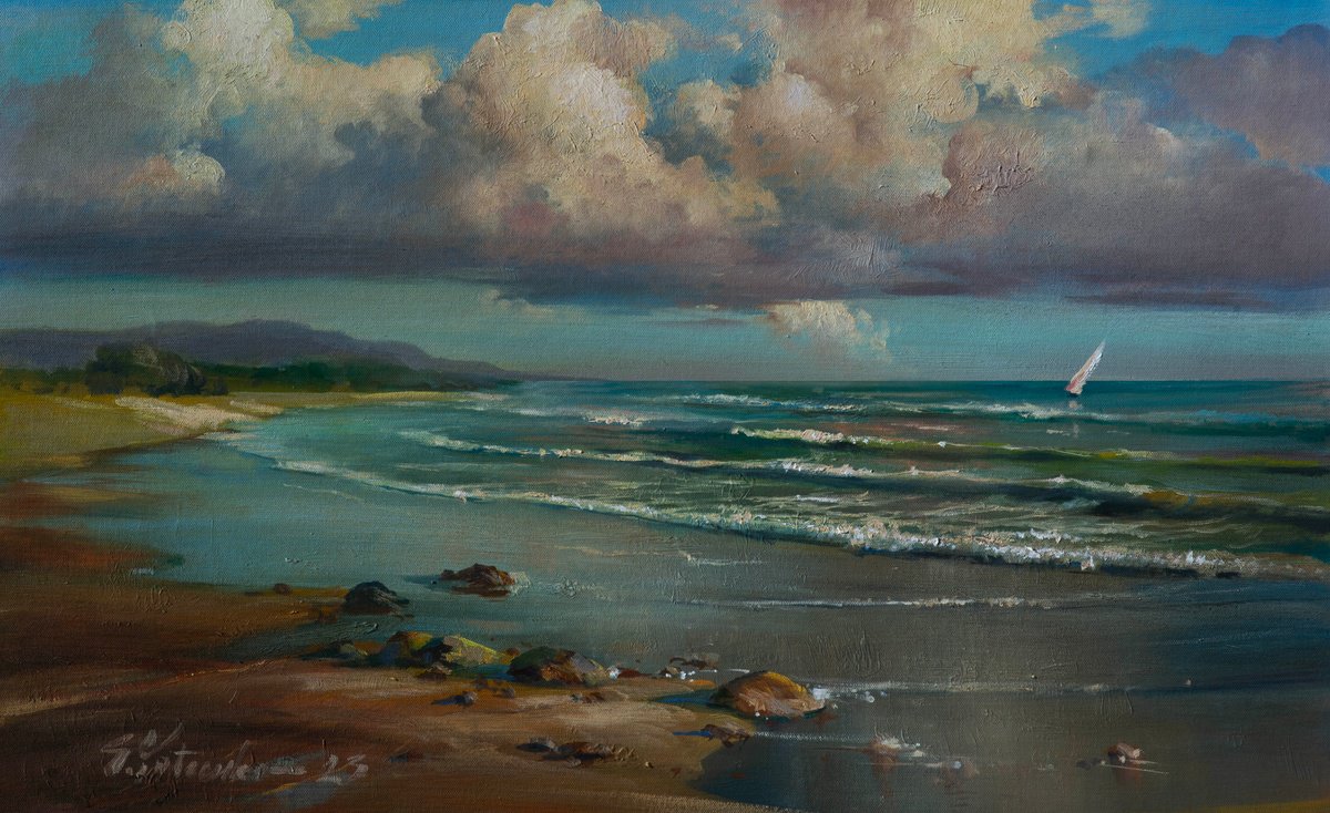 Seascape and beautiful sky by Sergei Yatsenko