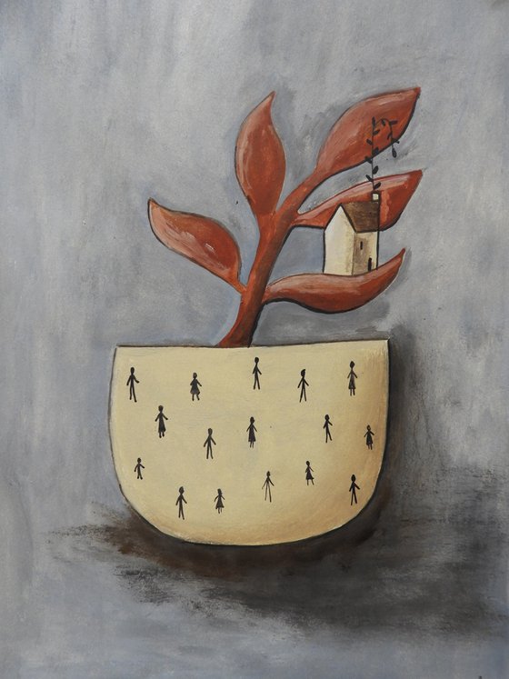The potted plants, set of 3