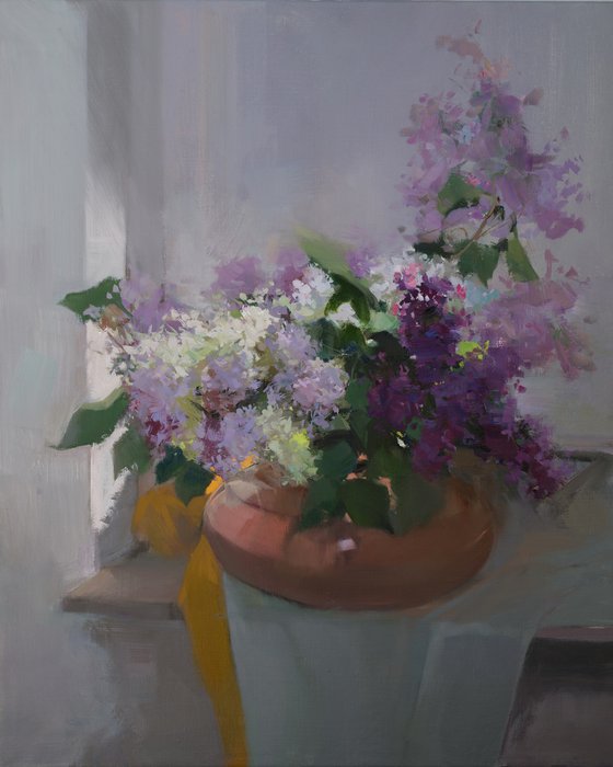 Lilac Flower Painting