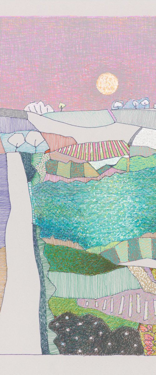 SOLD-Under pink skies by Rob van Hoek