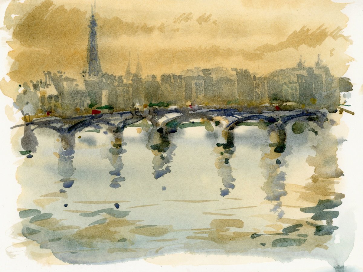 View from the bridge Pont Neuf. Paris in February. #7 by Tatyana Tokareva