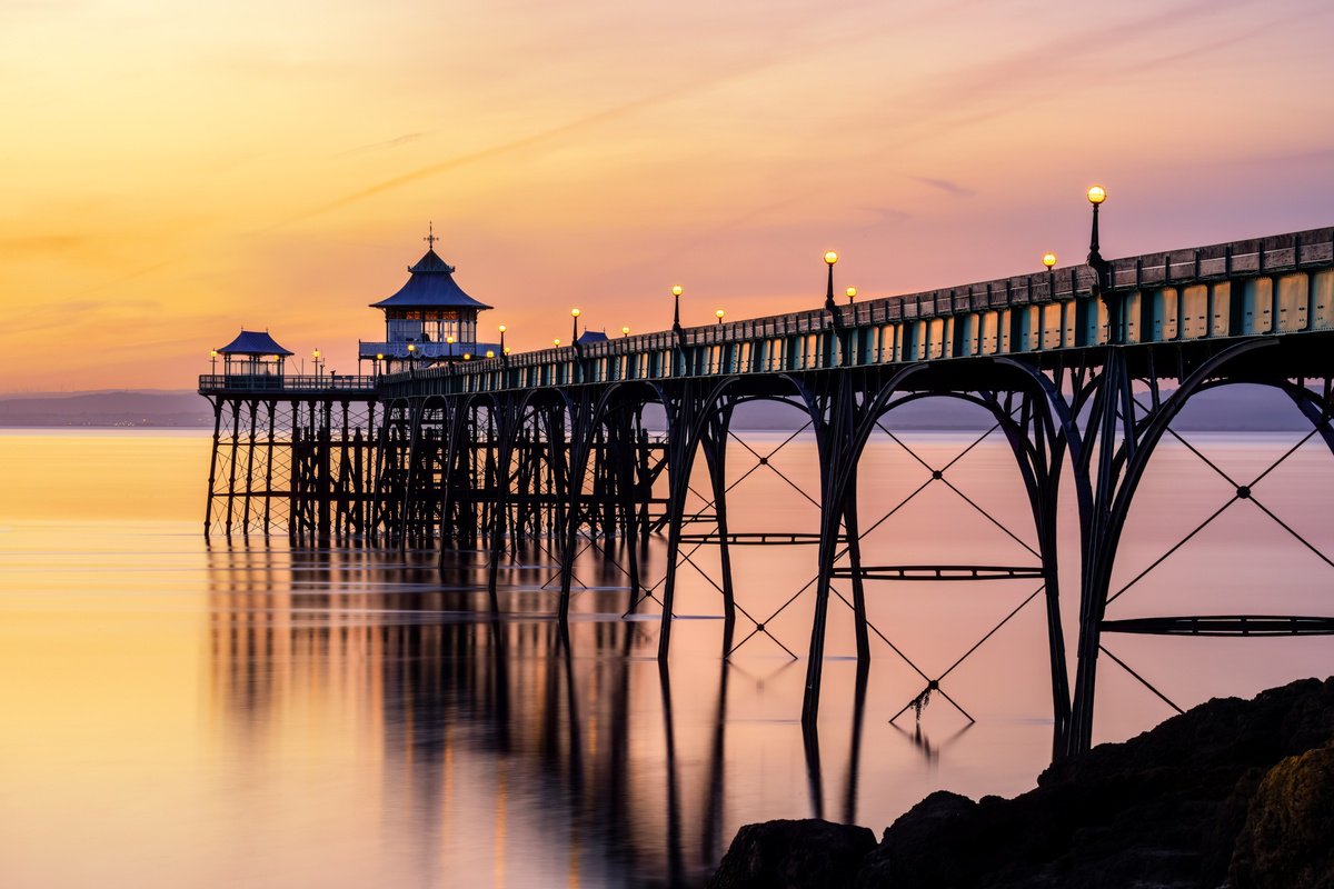 Golden Hour Clevedon Pier by Paul Nash