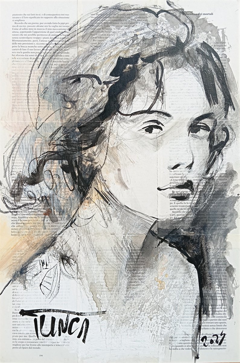 Impressionistic Portrait Painting By Catalin Ilinca, 16 X 24, L