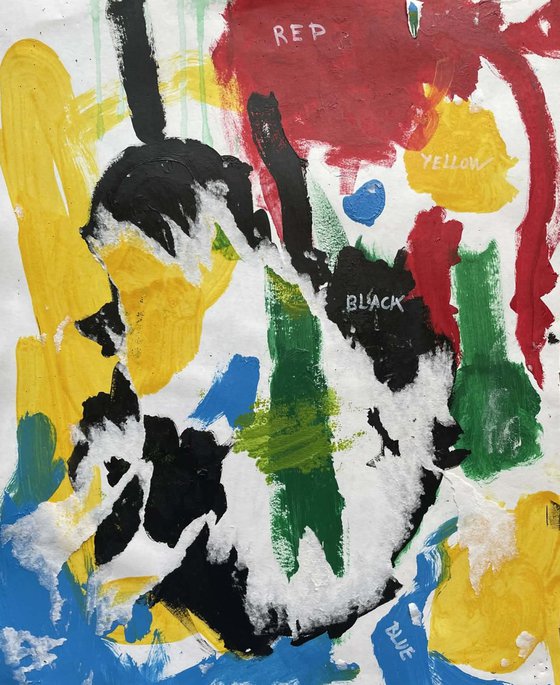 Red, Yellow, Black, and Blue