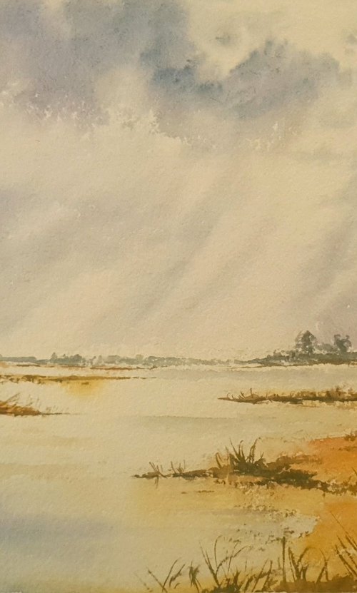 Storm Light Over Water by Charles Pierson