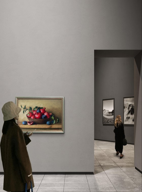 Pomegranates and plumbs