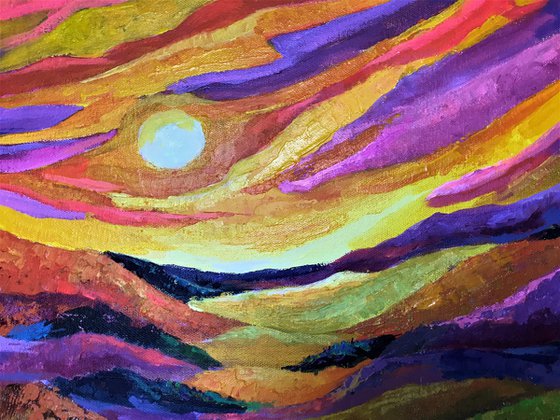 Colours of the Sun  -landscape painting