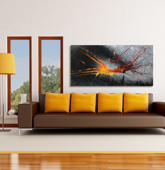 Fires Over Gotham (Spirits Of Skies 128167) (160 x 80 cm) XXXL (64 x 32 inches)