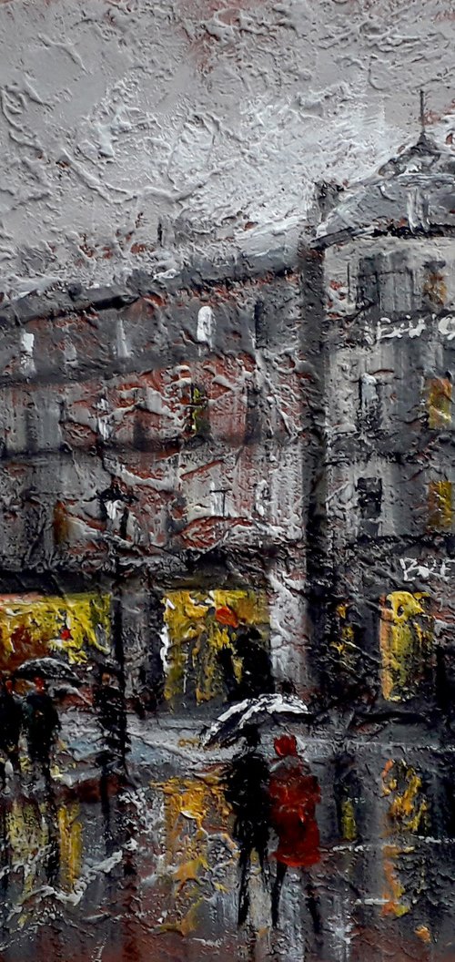 City in the rain by Alexander Zhilyaev