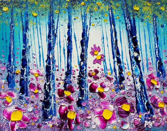 "Violet Forest & Flowers in Love"