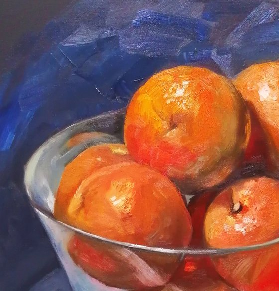 Oranges in the Glass Bowl