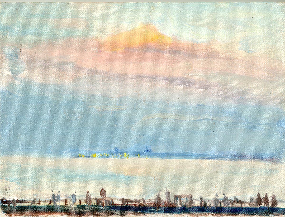 After Sunset On The Beach, Uk By Tanya Sun, 8 X 6, Artwork For Sale On Artfinder
