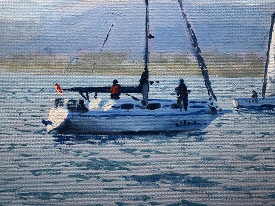 Seascape with Sailboats 52