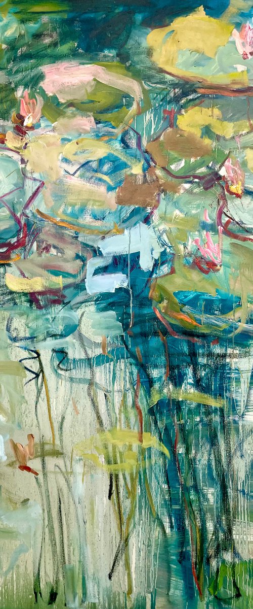 The water-lily pond. by Lilia Orlova-Holmes