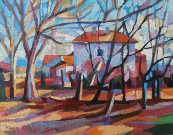 WINTER IN THE COUNTRYSIDE /25 x 20 cm