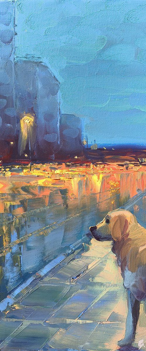 A Dog at Dusk by Kamo Atoyan