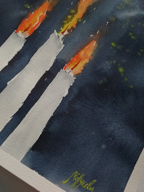 Candles painting