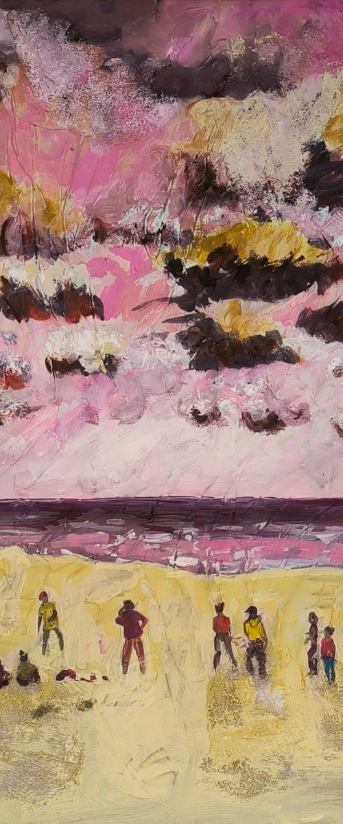 Pink Beach by Linda Clerget