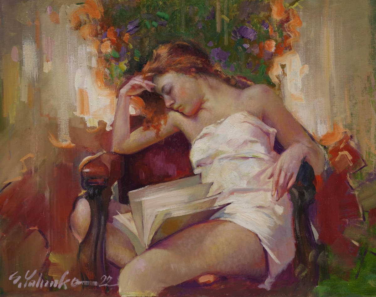 Sleeping Girl By Sergei Yatsenko, 27 X 20, Artwork For Sale On Artfinder