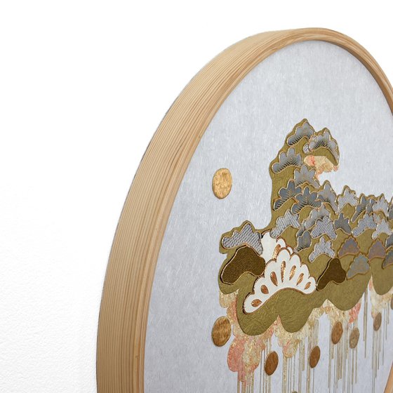 Cloud of Pines ~Timeless~ (Kimono Upcycled )