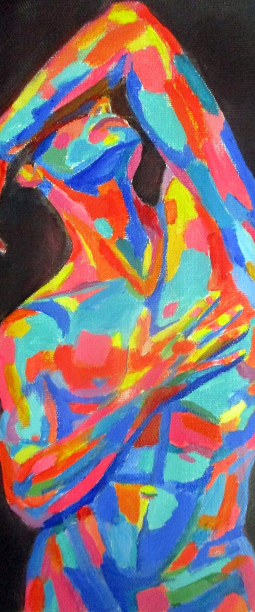 "Held Within" - Abstract Male Figure by Helena Wierzbicki