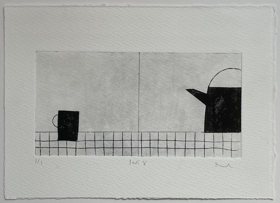 Quiet Interior No.8 drypoint print