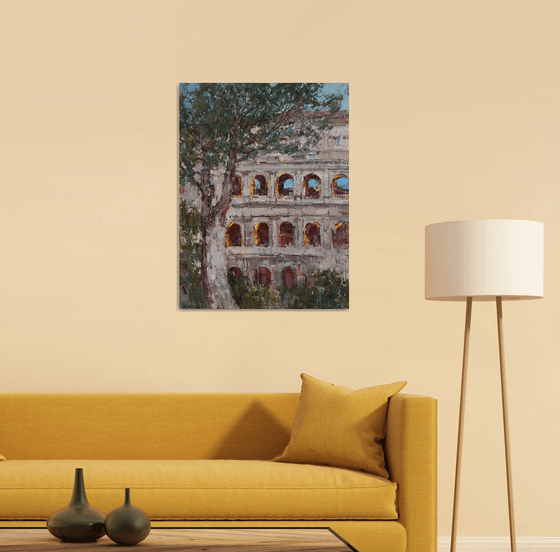 Evening Glow of the Colosseum