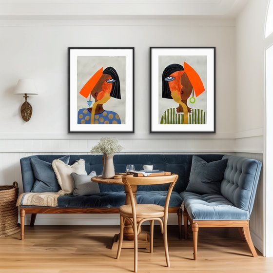 Contemplation (Diptych)