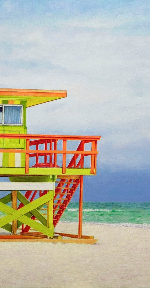 Miami. Lifeguard Tower. by Anastasia Woron