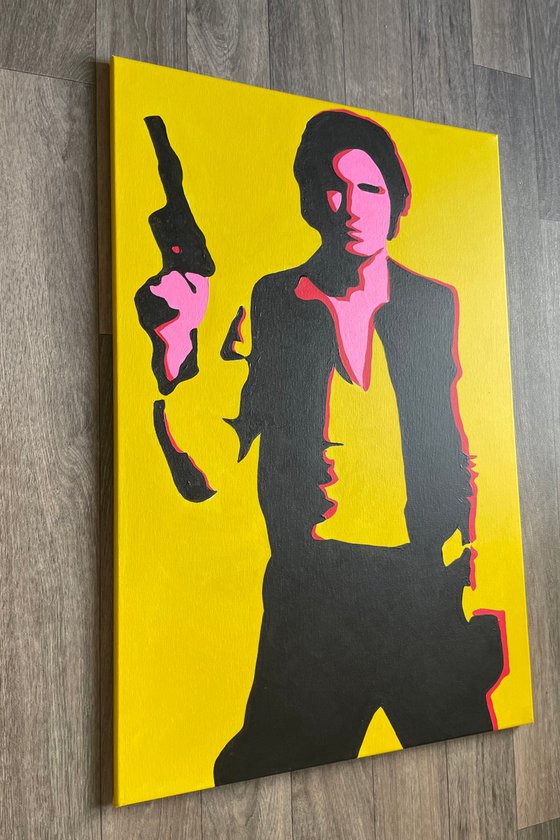 Neon Scoundrel: Han Solo in Bright Hues