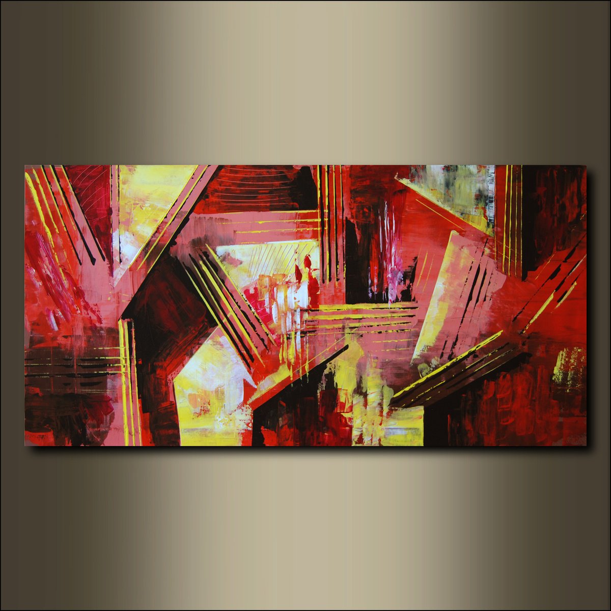  Abstract Composition 11 By Valeri Tsvetkov, 48 X 24, Artwork For Sale On Artfinder