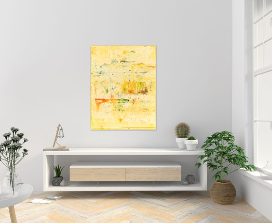 Yellow abstract painting YP473