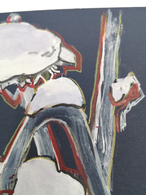 Winter. Sunflowers.№2